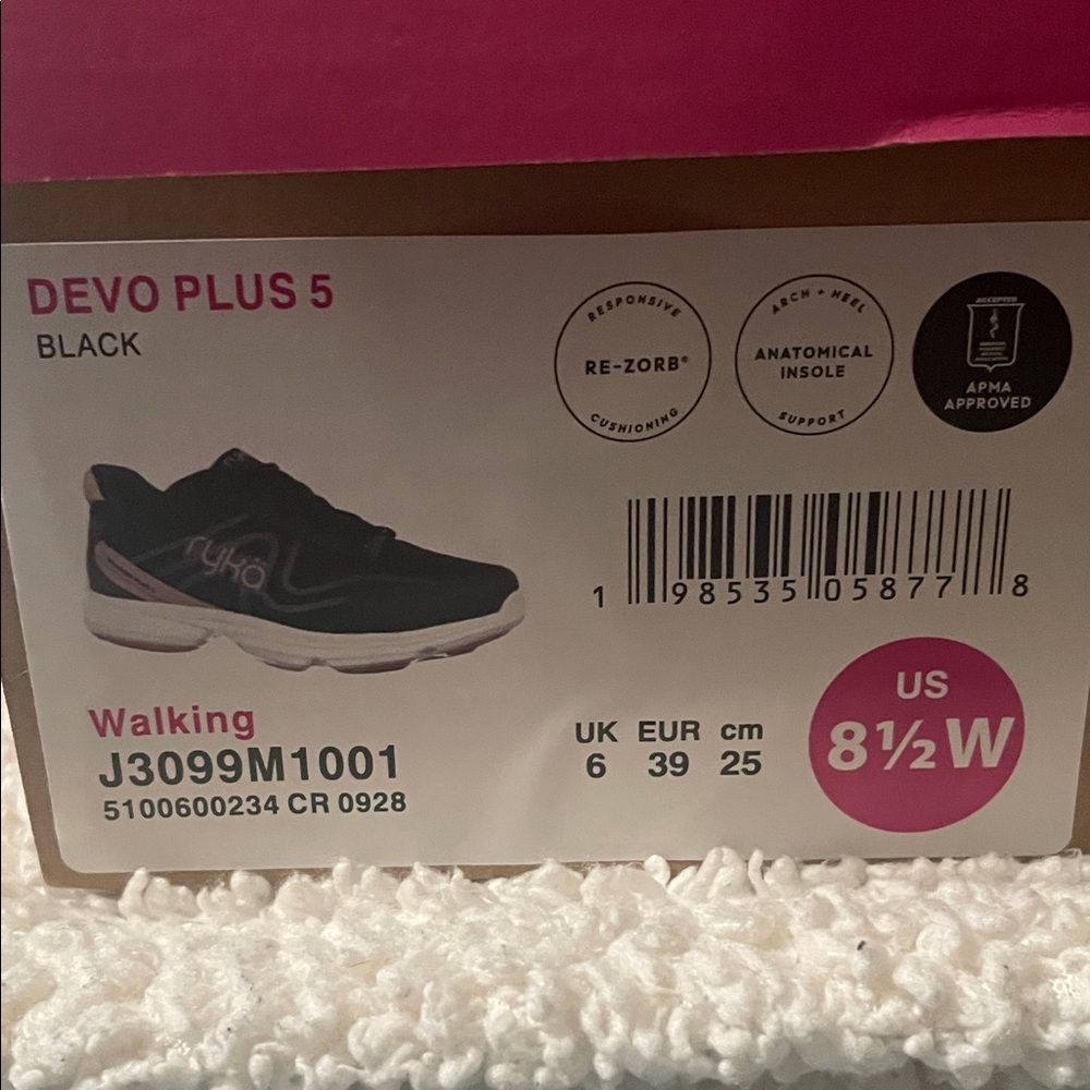 Ryka Devo Plus 5 Black Walking Shoes